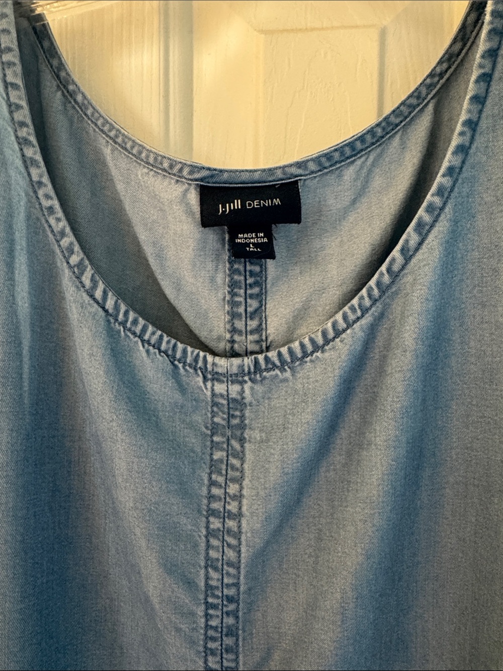 J. Jill Lightweight Denim Tunic Tank - Picture 2 of 4